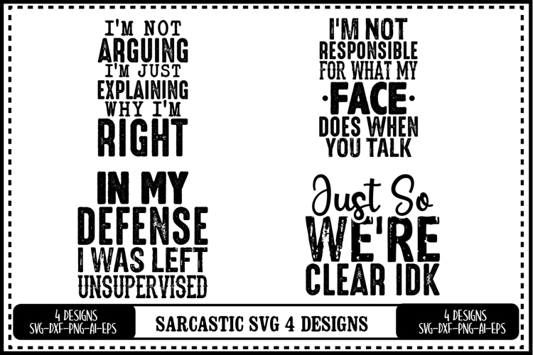 Sarcastic Quotes Svg Image 5