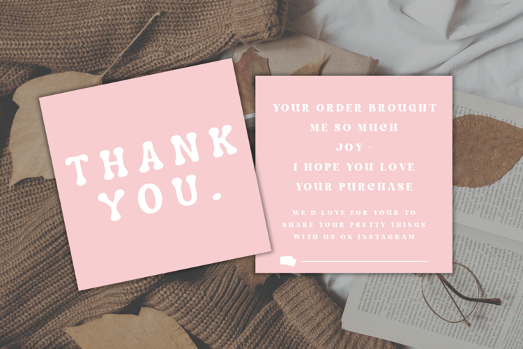 MINI Thank You Card Template