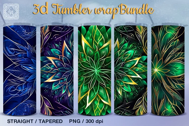 Magical abstractions. 5 Tumbler Sublimations, 20 oz Tumbler
