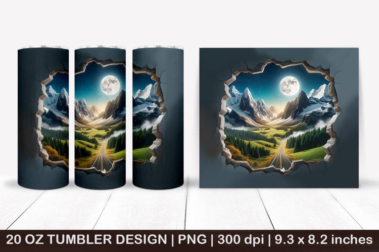 20 Oz Sublimation Tumbler Wrap Image 6