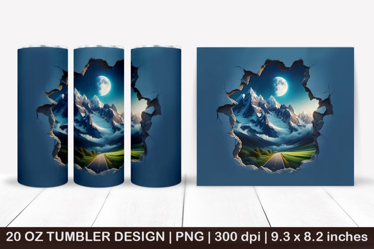 20 Oz Sublimation Tumbler Wrap Image 6