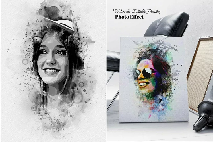 Watercolor Editable Painting Effect