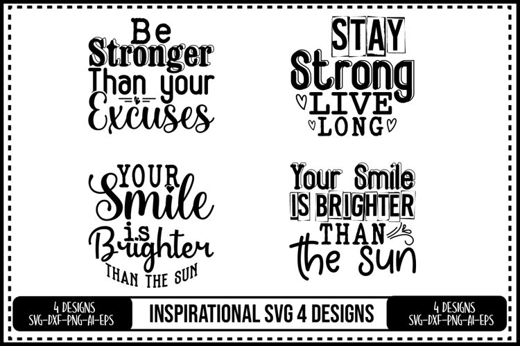 Inspirational Svg 4 Designs