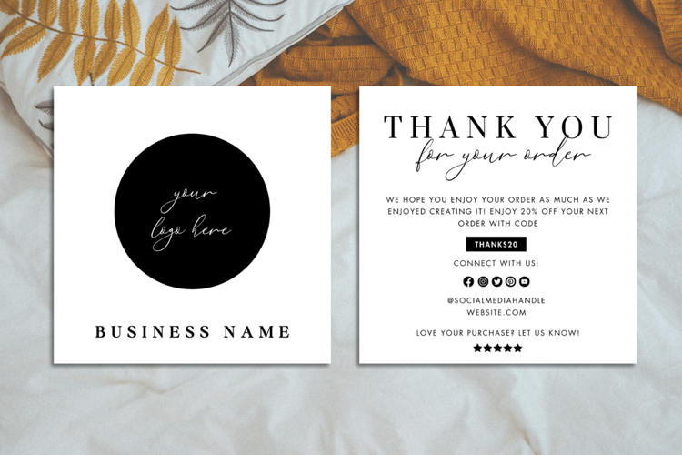 Small Business Thank You Card Template
