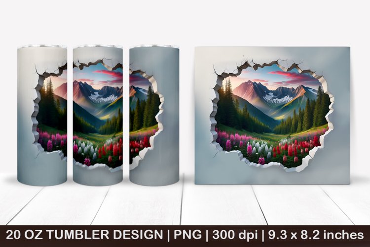 20 Oz Sublimation Tumbler Wrap Image 17