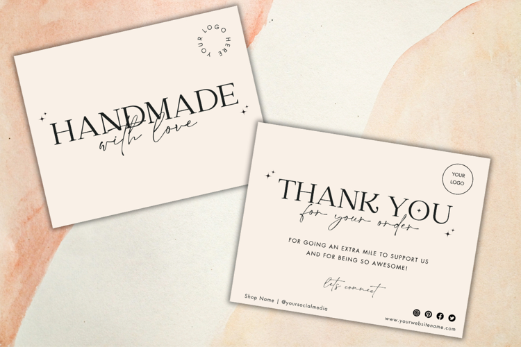 Canva Small Business Thank You Card Template