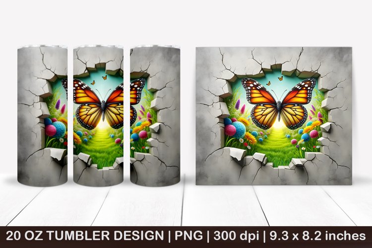 20 Oz Sublimation Tumbler Wrap Image 8