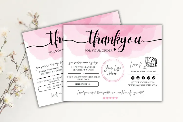 Small Business Thank You Card Template