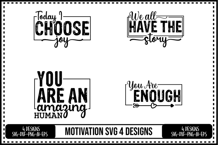 Motivation Svg 4 Designs