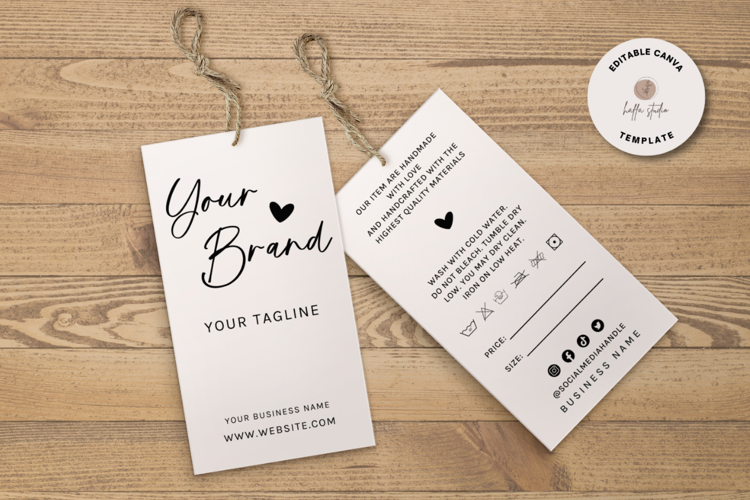 Boutique Tag Canva Template