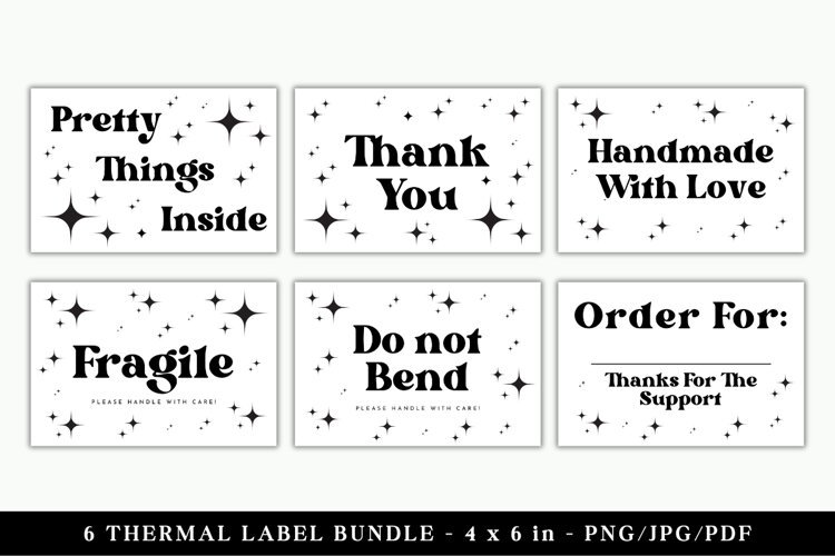 Thermal Printer Labels Template example image 1