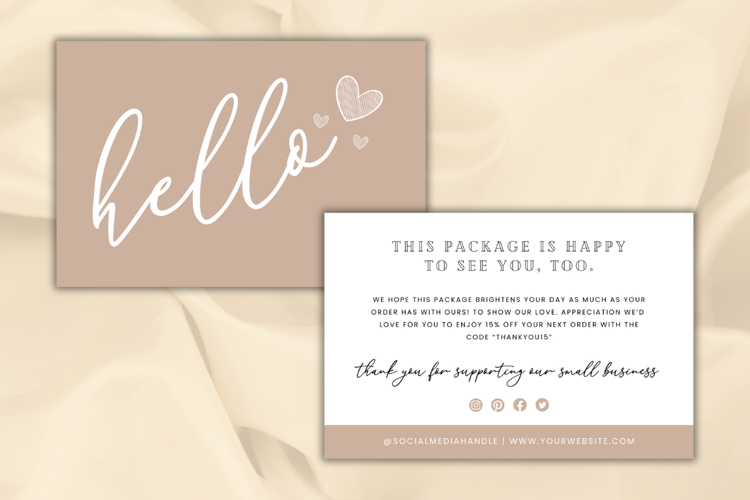 Small Business Thank You Card Template