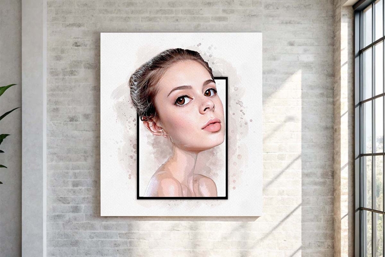 Fantasy Style Watercolor Cartoon Photo Effect