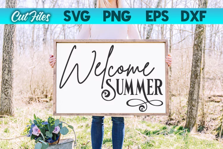 Welcome Summer SVG Cut File