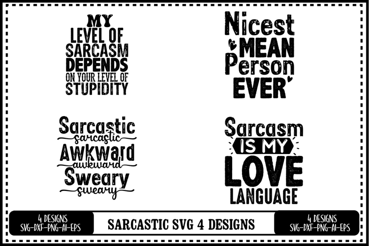 Sarcastic Quotes Svg Image 4