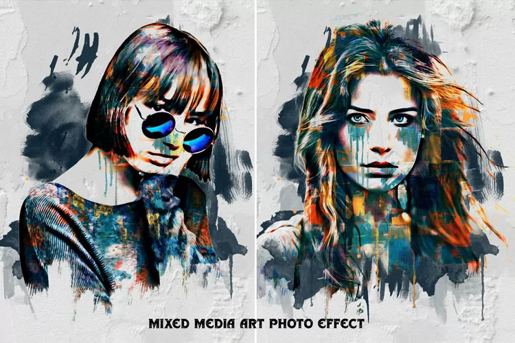 Mixed Media Art Photo Effect