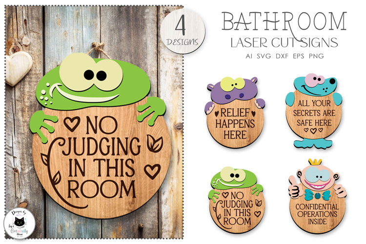 Funny & Sarcastic Bathroom Signs | Laser Cut Wall Signs
