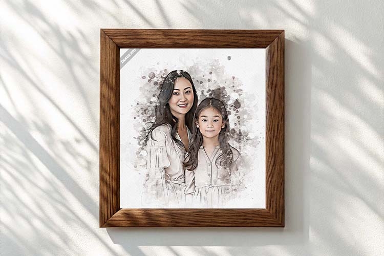 Watercolor Family Canvas Art