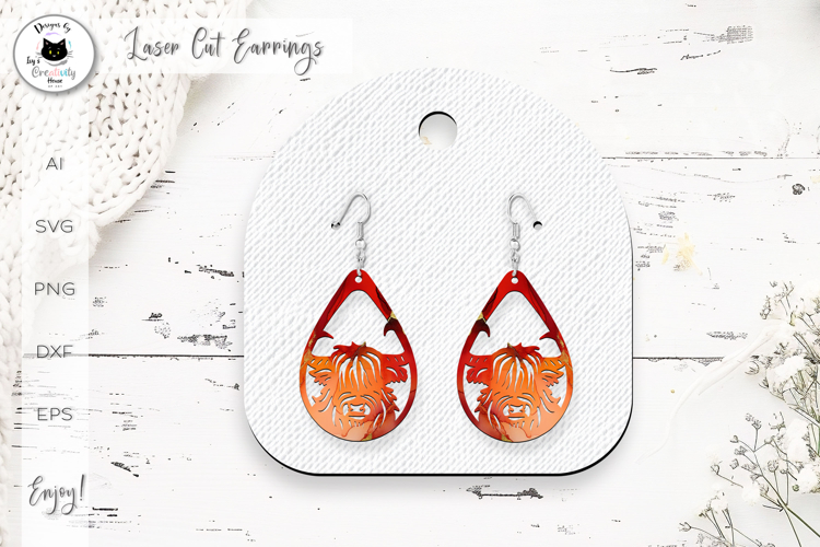 Glowforge Earrings Image 2