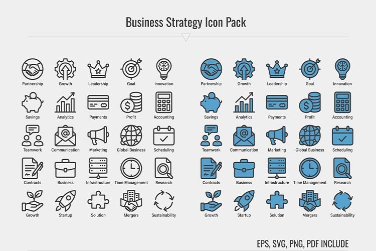 Business Strategy Icon Pack