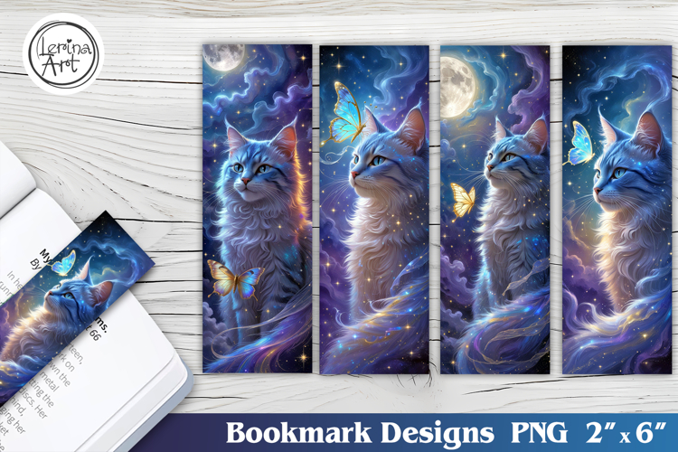 Cat Printable Bookmark 4 PNG