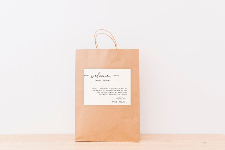 Welcome Bag Label Template example image 1
