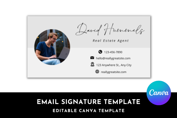 Photo or Logo Email Signature Template
