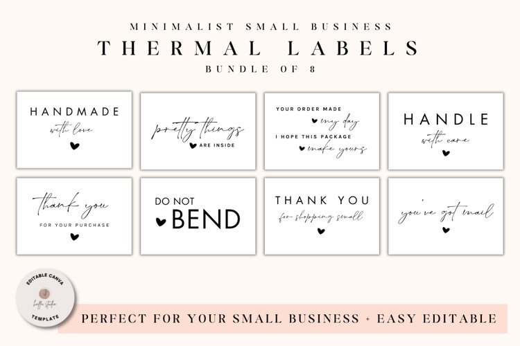 Canva Thermal Labels for Small Business example image 1