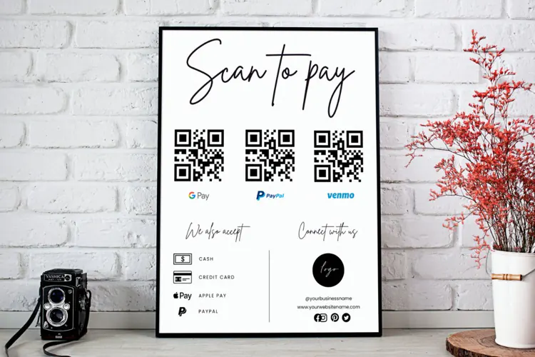 CANVA | Editable Scan to Pay Card Template