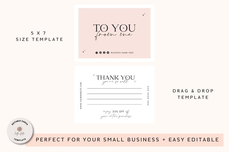 Small Business Thank You Card Template example image 1