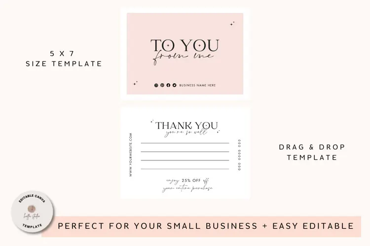 Small Business Thank You Card Template