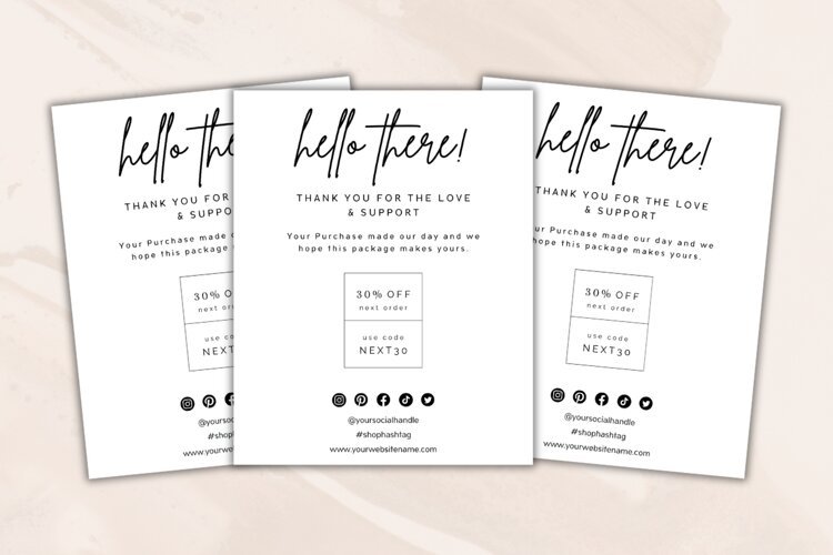 CANVA | Small Business Thank You Card Template example image 1