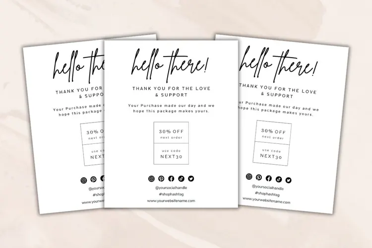 CANVA | Small Business Thank You Card Template