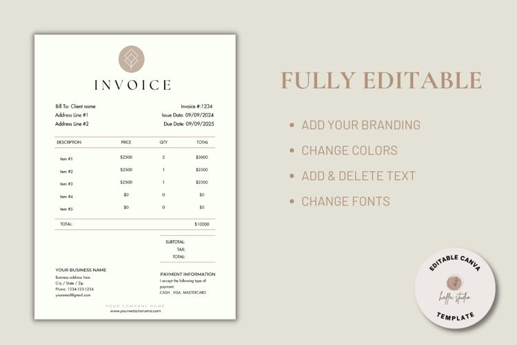 Invoice Template - Minimalist Business Invoice