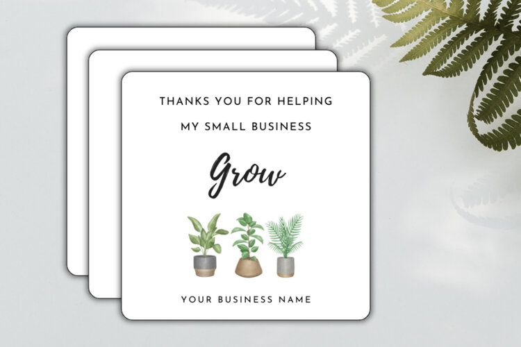 Canva Thank You Card Template example image 1