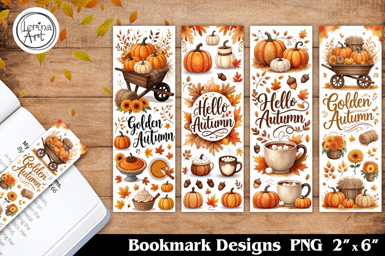 Autumn Printable Bookmark 4 PNG