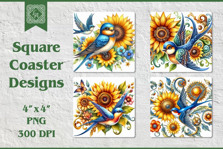 Bird Coaster Sublimation