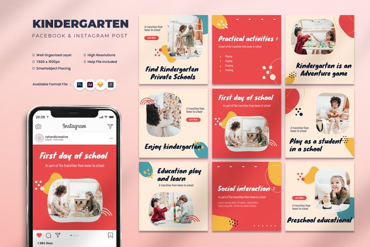 Kindergarten Instagram Post