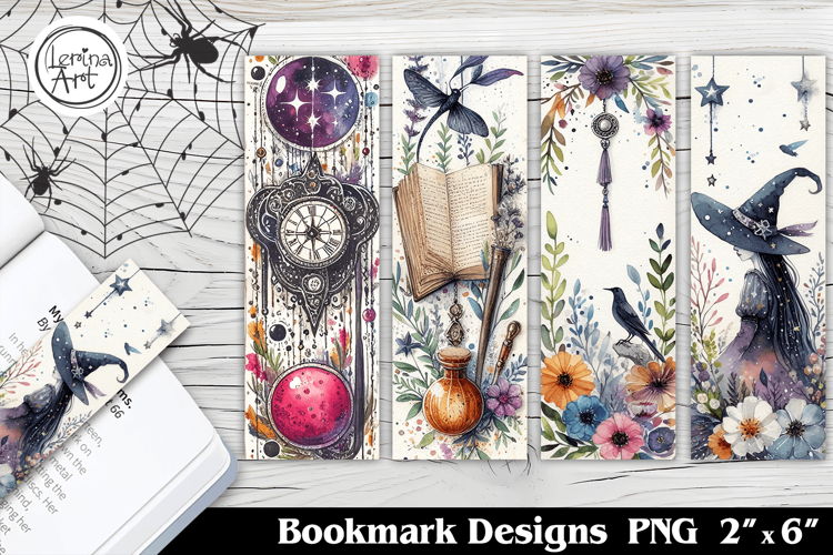 Halloween Witch Printable Bookmark 4 PNG