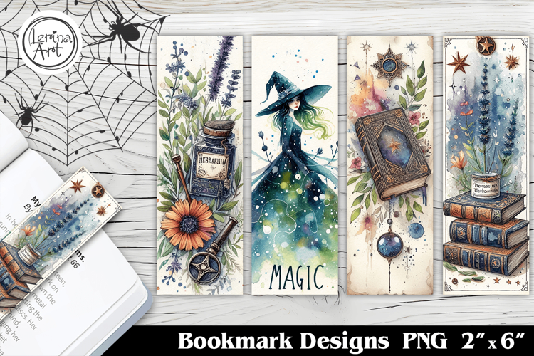Halloween Witch Printable Bookmark 4 PNG