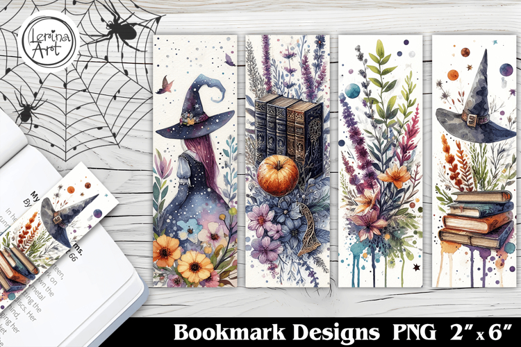 Halloween Witch Printable Bookmark 4 PNG