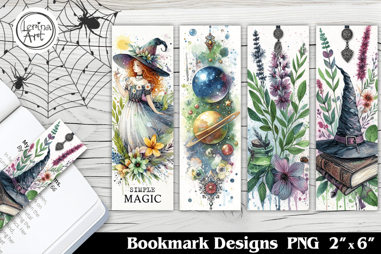 Halloween Witch Printable Bookmark 4 PNG