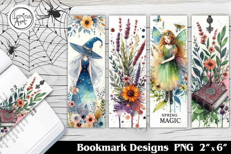 Halloween Witch Printable Bookmark 4 PNG