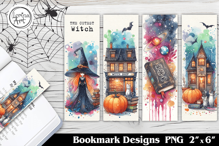 Halloween Witch Printable Bookmark 4 PNG