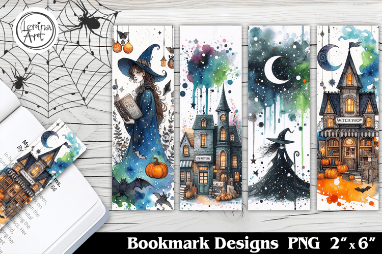 Halloween Witch Printable Bookmark 4 PNG
