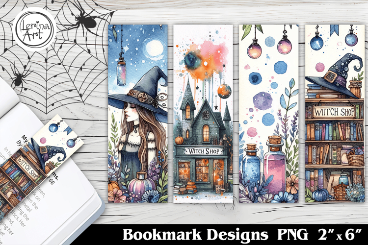 Halloween Witch Printable Bookmark 4 PNG