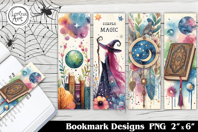 Halloween Witch Printable Bookmark 4 PNG
