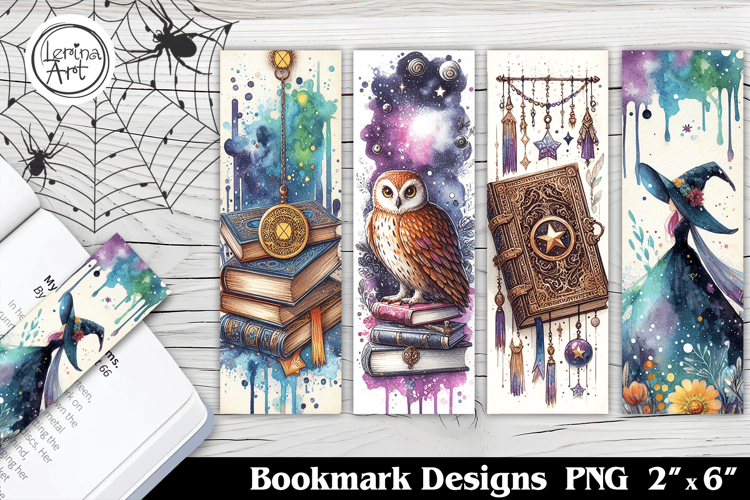 Halloween Witch Printable Bookmark 4 PNG