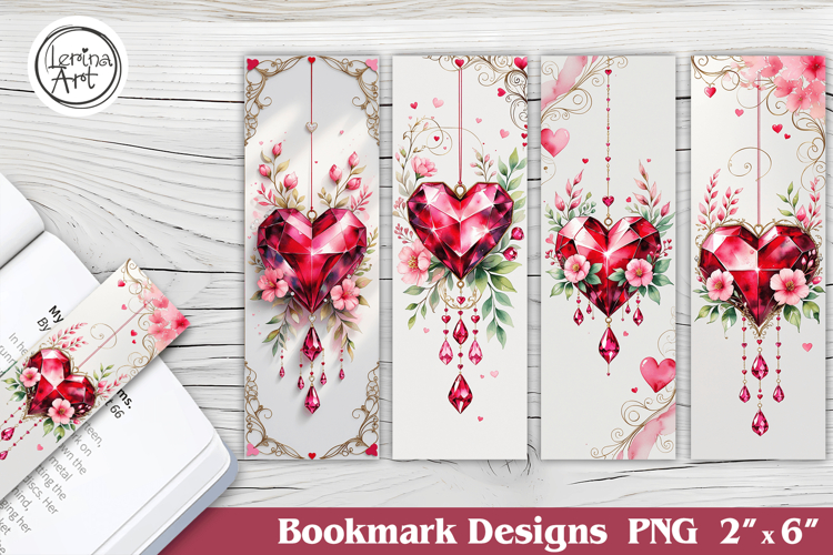Valentine Printable Bookmark 4 PNG
