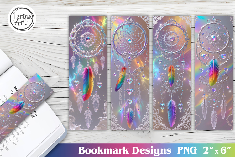 Vivid Dream Catcher Printable Bookmark 4 PNG